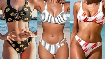 TRY ON BIKINI-The Hottest Trends for Summer Biknis #iamaggie.