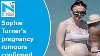 Sophie Turner's pregnancy rumours confirmed, actress flaunts baby bump in bikini