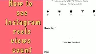 Instagram reels views not showing problem | Instagram reels 0 views showing problem fix