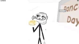 TROLL FACE RP *How To Get Pancake Day Badge* Roblox