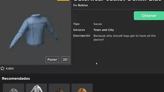 CONSIGUE ROPA 3D GRATIS en ROBLOX