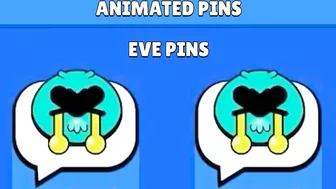 Brawl Stars New Animated Pins | EVE, New Skin Pins & More