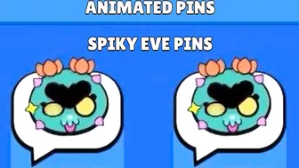 Brawl Stars New Animated Pins | EVE, New Skin Pins & More