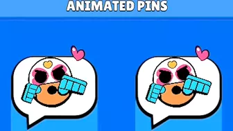 Brawl Stars New Animated Pins | EVE, New Skin Pins & More