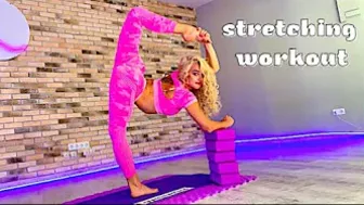 stretching splits for yoga and contortion. gymnastic workout