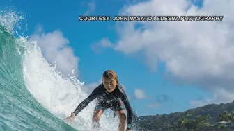 The future of Hawaii surfing over Ehukai Beach