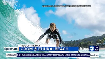 The future of Hawaii surfing over Ehukai Beach