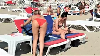 Plaja Opium Beach 4K video  Sun Summer Party Fun Mamaia Beach Bikini Beach.