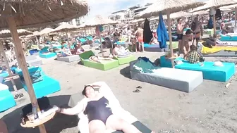 Plaja Opium Beach 4K video  Sun Summer Party Fun Mamaia Beach Bikini Beach.