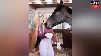 German Model’s Horse Unzips her Top in Instagram Trend, Video Goes Viral