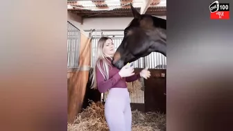 German Model’s Horse Unzips her Top in Instagram Trend, Video Goes Viral