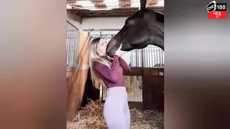 German Model’s Horse Unzips her Top in Instagram Trend, Video Goes Viral