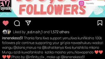 Bahati's nanny,Irene Nekesa  surpurses 100k followers on Instagram❗ ????????❤️ X Diana Bahati