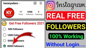 ⚡(Without Login) get 20k Free instagram followers | followers Kaise badhaye instagram par 2022