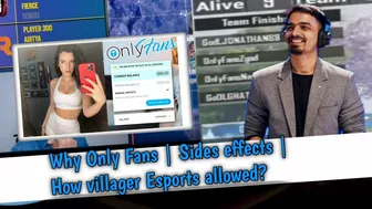 Mazy on Only Fans matter in Bgmi | How villager Esports allowed this?