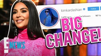 Kim Kardashian Makes a BIG Change on Social Media | E! News