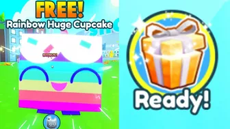 ????New *FREE* RAINBOW HUGE CUPCAKE in Pet Simulator X (Roblox)