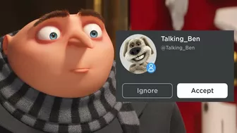 gru meets talking ben on roblox