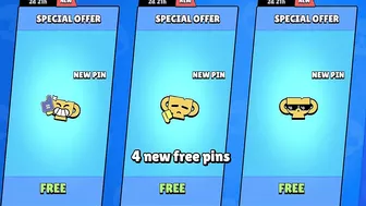 4 Free Pins!?!????????????????- Brawl stars