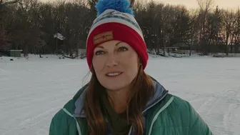 Ice Yoga on Crooked Lake