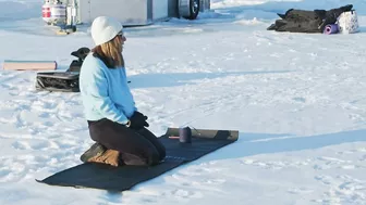 Ice Yoga on Crooked Lake