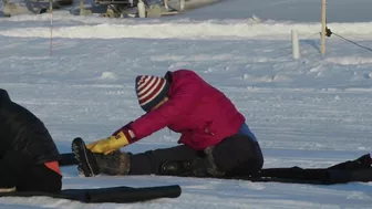 Ice Yoga on Crooked Lake