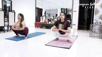 PRENATAL YOGA || @Sanjana Galrani Vlogs