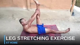 Leg stretching exercises - at home