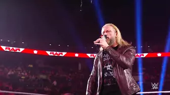 Edge snaps after AJ Styles accepts his WrestleMania challenge on Raw