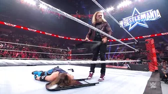 Edge snaps after AJ Styles accepts his WrestleMania challenge on Raw