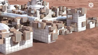 Mars perseverance rover capture Models for the homes that will be built in the future on Mars