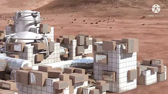 Mars perseverance rover capture Models for the homes that will be built in the future on Mars