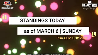 PBA STANDINGS TODAY as of MARCH 6, 2022 | GAME RESULTS TODAY | Games Schedule on Wednesday