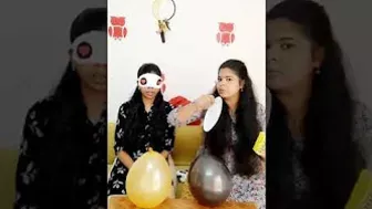 Two Balloons Challenge ????????watch till end???? #shorts #sharmilageorge