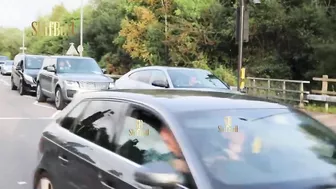 Cristiano Ronaldo in Lamborghini on streets of Manchester COMPILATION