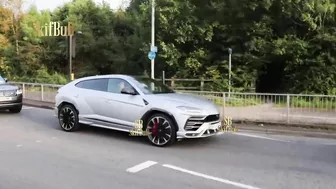 Cristiano Ronaldo in Lamborghini on streets of Manchester COMPILATION