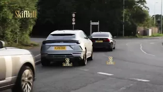 Cristiano Ronaldo in Lamborghini on streets of Manchester COMPILATION