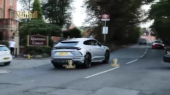 Cristiano Ronaldo in Lamborghini on streets of Manchester COMPILATION