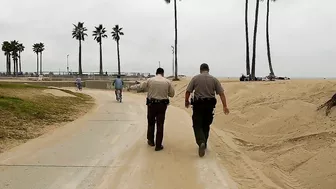 Burglary, Park Ranger sweep and new encampments. Mornings in Venice Beach