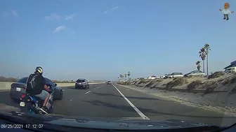 Lane Splitting Huntington Beach - Caught Misbehaving