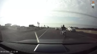 Lane Splitting Huntington Beach - Caught Misbehaving