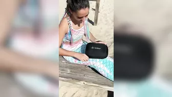 Mermaid working out on Fort Lauderdale Beach?!? ????????‍♀️????????