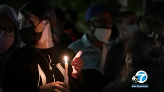 Emotional vigil held for woman shot by Long Beach school officer | ABC7