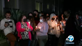 Emotional vigil held for woman shot by Long Beach school officer | ABC7