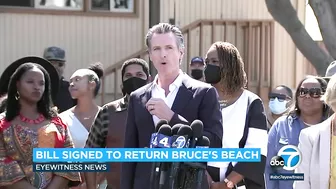 Newsom signs bill enabling return of seized Bruce's Beach to descendants of original Black owners