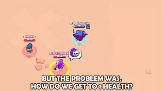 USING ASH'S 2ND GADGET ON 1 HEALTH!! | Brawl Stars