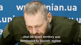 Captured Russian soldier begs for forgiveness for Ukraine invasion