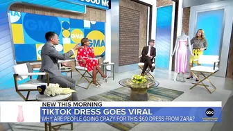 $60 pink dress from Zara goes viral on TikTok l GMA