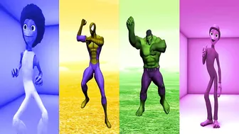 DANCE CHALLENGE spiderman vs hulk vs me kemaste - el taiger ???? Alien Green dance ????