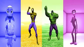 DANCE CHALLENGE spiderman vs hulk vs me kemaste - el taiger ???? Alien Green dance ????